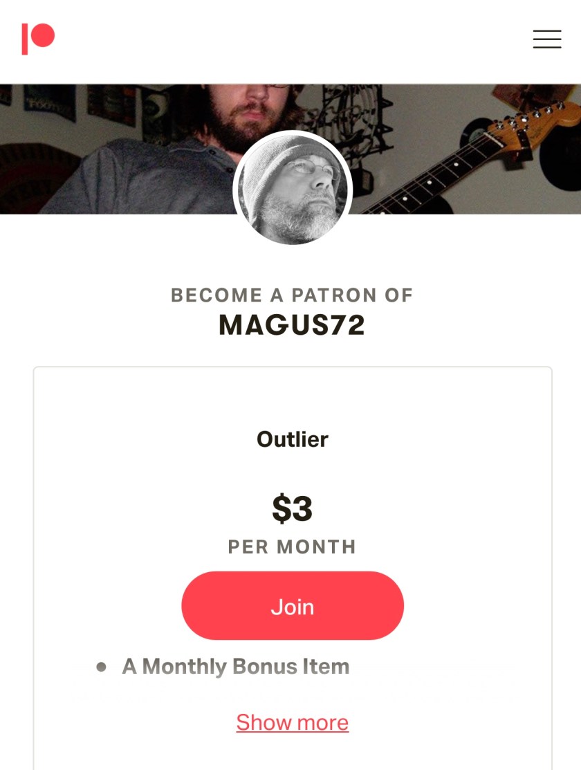 Magus72 on Patreon, Kevin Trent Boswell 